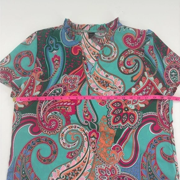 Multicolor Paisley Print Blouse - Picture 4 of 4